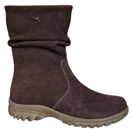 Cizme Maria Conti, din piele intoarsa naturala, pentru femei