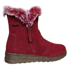 Cizme scurte, piele intoarsa Maria Conti pentru dame