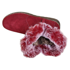 Cizme scurte, piele intoarsa Maria Conti pentru dame