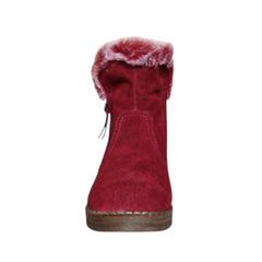 Cizme scurte, piele intoarsa Maria Conti pentru dame