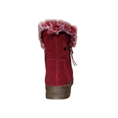 Cizme scurte, piele intoarsa Maria Conti pentru dame