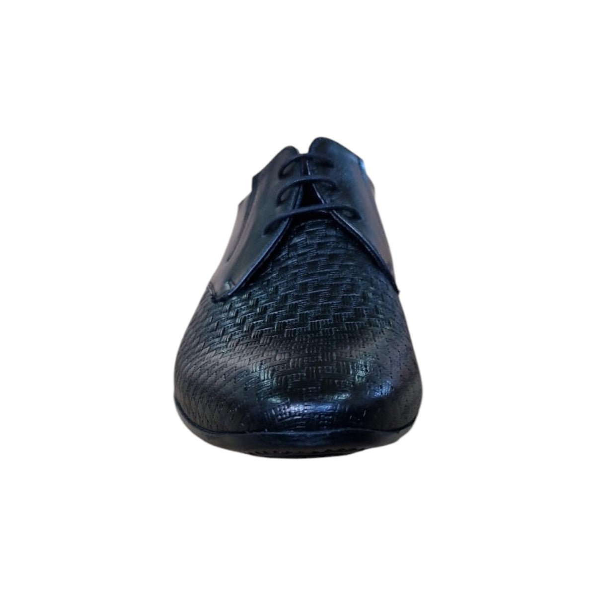 Pantofi barbatesti, din piele naturala, Oxford, cu design elegant, aspect impletit