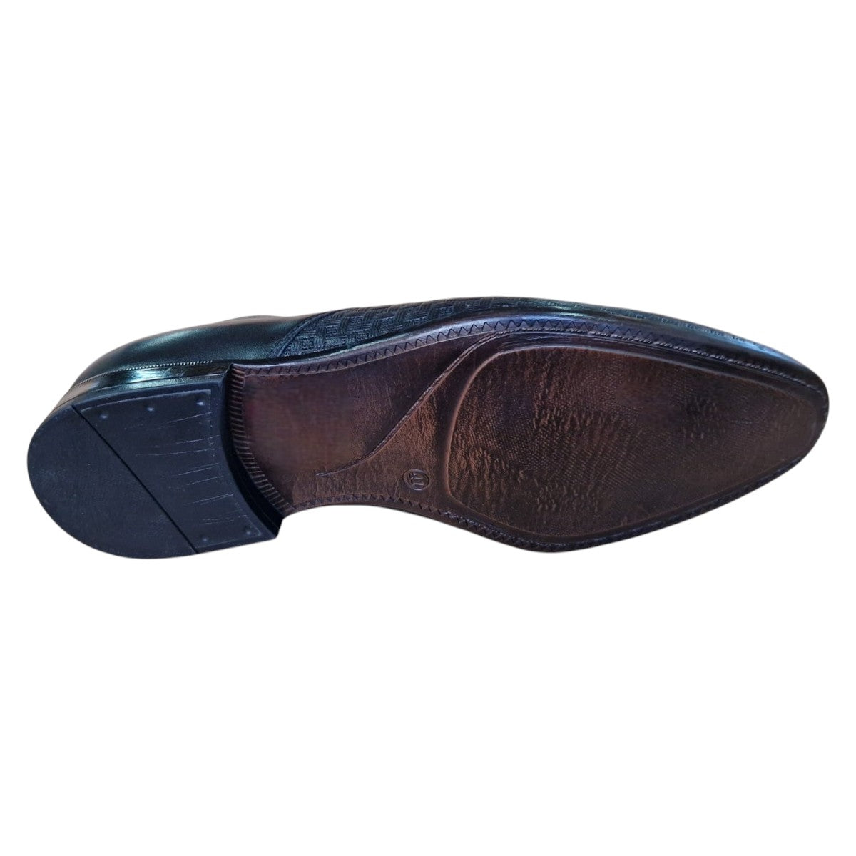 Pantofi barbatesti, din piele naturala, Oxford, cu design elegant, aspect impletit
