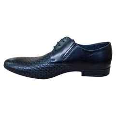 Pantofi barbatesti, din piele naturala, Oxford, cu design elegant, aspect impletit