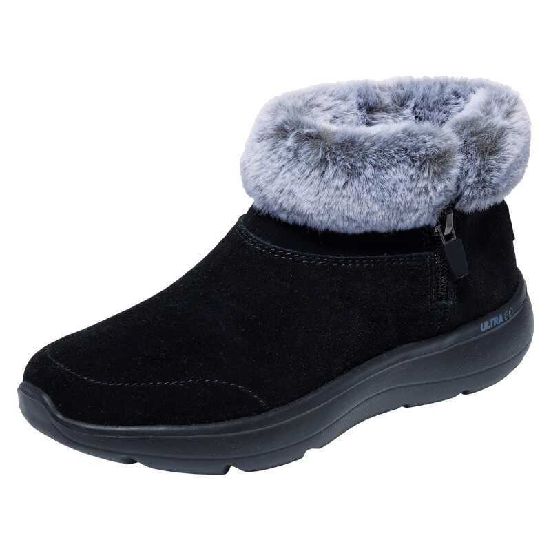 ghetute-dama-piele-intoarsa-skechers-lateral
